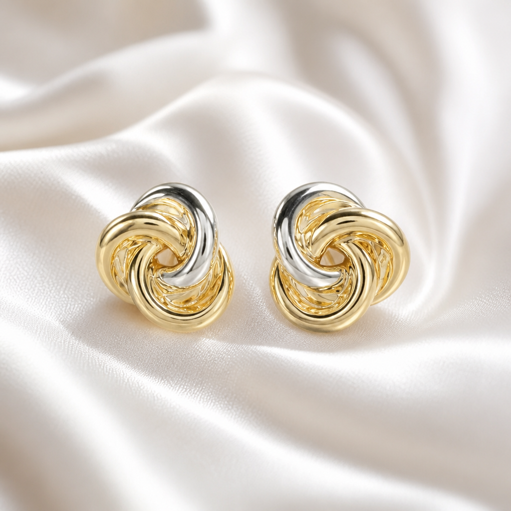 The woven earrings