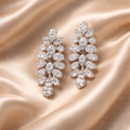 Statement Diamond Chandelier Earrings - 18K White Gold