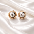 Button Earrings