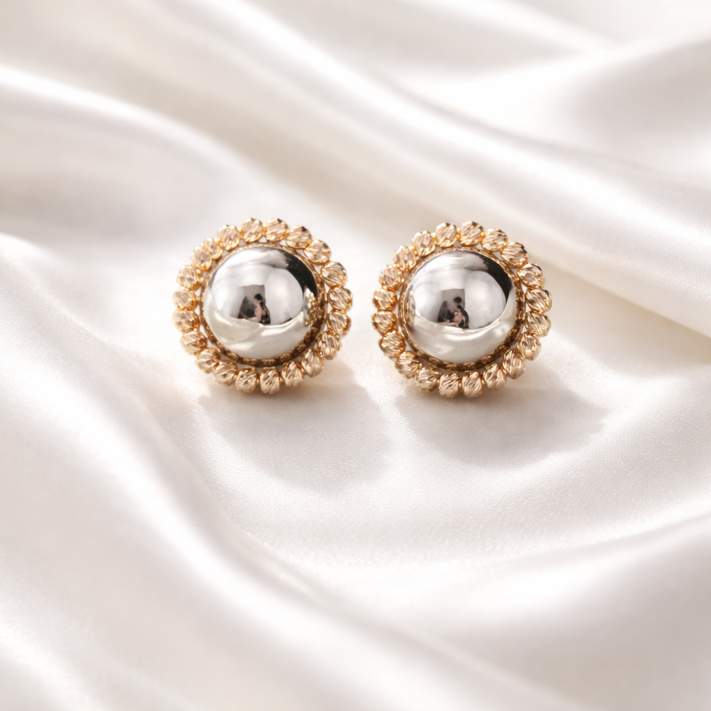 Button Earrings