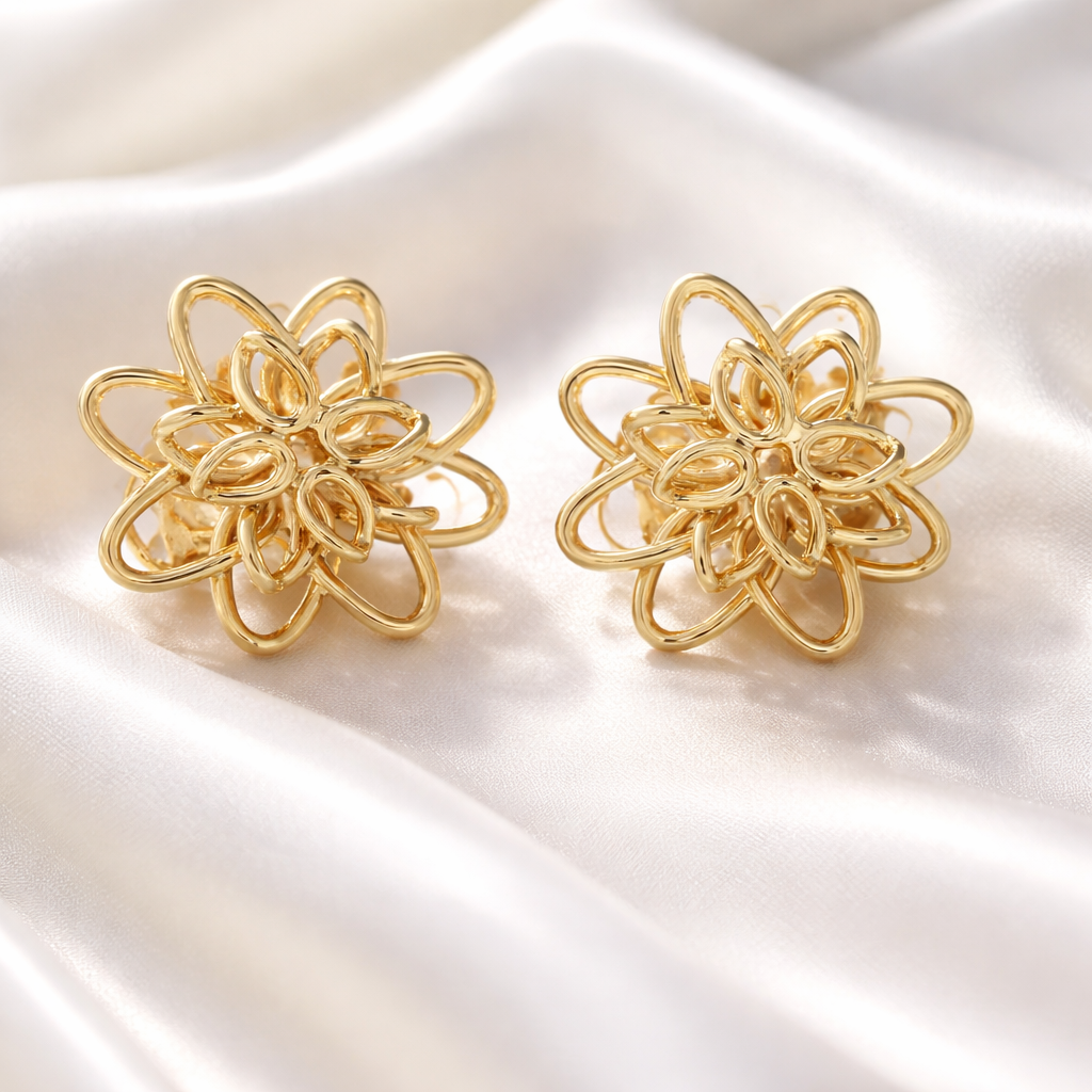 Handmade Rose Earring